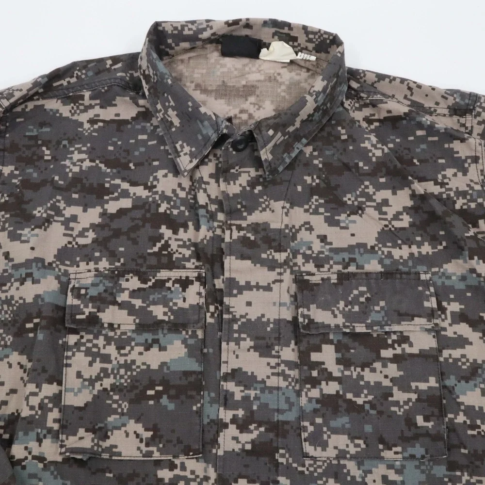 Genuine Gear Combat Coat Mens 2XL Grey Digital Camo‎ Tactical Ripstop Jacket